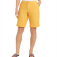 Bermuda feminina com punho estilo &amp; co, amarela, tamanho 4