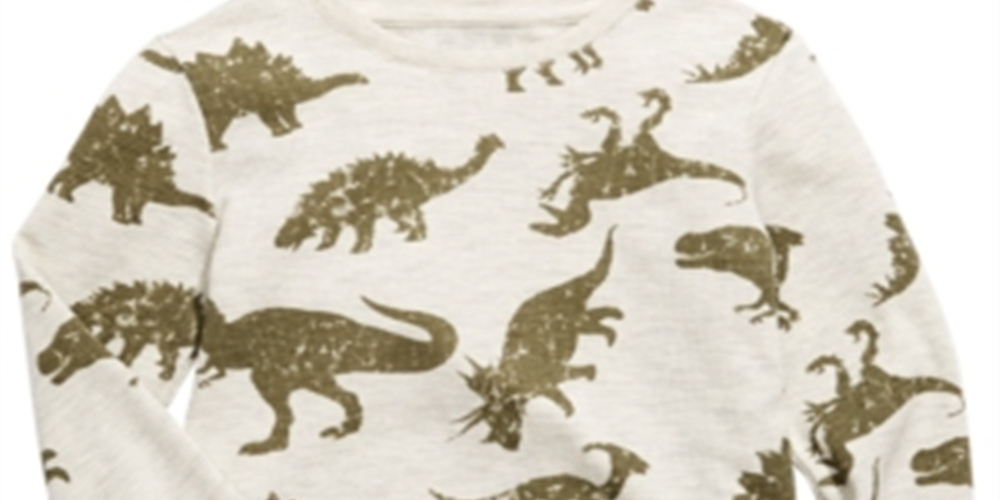Camiseta térmica infantil Epic Threads Dino para meninos, marrom, tamanho 5
