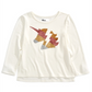Camiseta infantil Epic Threads Unicórnio Glitter para meninas, branca, tamanho 5