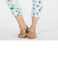 Calça jeans feminina Charter Club Bristol Capri estampada, azul, tamanho 18
