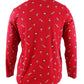 Karen Scott Blusa Feminina Plus com Estampa Glitter e Gola Alta Vermelha Tamanho 0X
