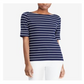 Blusa Ralph Lauren Feminina Stretch com Decote Canoa Azul Tamanho GG