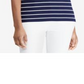Blusa Ralph Lauren Feminina Stretch com Decote Canoa Azul Tamanho GG