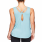 Regata feminina Gaiam Gianna com recorte nas costas, tamanho grande, menta
