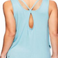 Regata feminina Gaiam Gianna com recorte nas costas, tamanho grande, menta