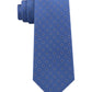 Gravata profissional de seda pura bicolor masculina Michael Kors, azul, tamanho regular