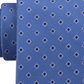 Gravata profissional de seda pura bicolor masculina Michael Kors, azul, tamanho regular