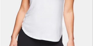 Regata feminina Gaiam Gianna com recorte nas costas, preta, tamanho grande