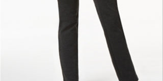 Calças femininas Charter Club Cambridge Pull on Ponte, cor carvão, tamanho 14