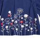 Camiseta túnica com borda floral para bebê First Impressions, azul, tamanho 18 meses