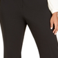 Calça feminina Calvin Klein com fenda larga, preta, tamanho 16W