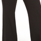 Calça feminina Calvin Klein com fenda larga, preta, tamanho 16W