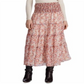 Saia feminina Ralph Lauren Georgette Peasant vermelha tamanho 4 P
