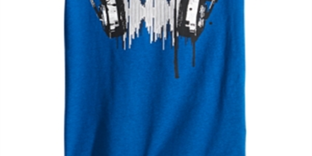 Camiseta Epic Threads Big Boy's Headphones Azul Tamanho Médio
