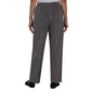 Calça feminina Alfred Dunner Classic Fit Veludo cotelê cinza tamanho 6P