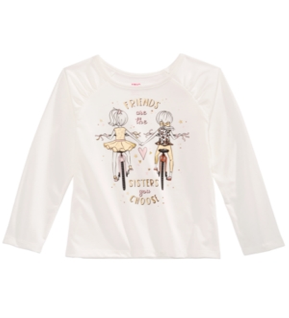 Camiseta infantil Epic Threads Sisters para meninas, branca, tamanho 3T
