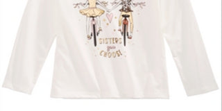 Epic Threads Toddler Girl's Sisters T-Shirt White Size 3T