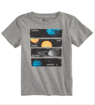 Epic Threads Toddler Boy's Planet T-Shirt Gray Size 2T