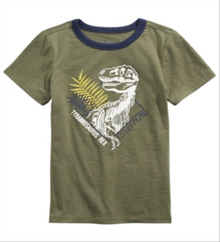 Epic Threads Toddler Boy's Dinosaur Print T-Shirt Green Size 4