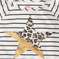 Camiseta listrada infantil Epic Threads para meninas, tamanho 3T, branca