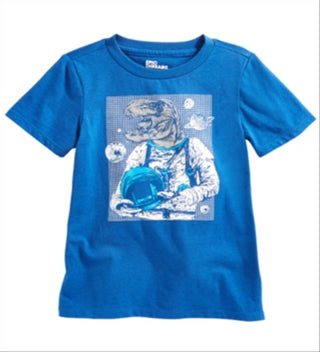 Epic Threads Toddler Boy's Space Dino T-Shirt Blue Size 2T