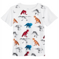 Camiseta infantil Epic Threads Little Threads Dino branca tamanho 5