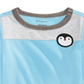 INC International Concepts Suéter túnica feminino com mangas bufantes e decote em V, azul, tamanho 4T