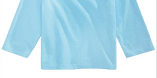 INC International Concepts Suéter túnica feminino com mangas bufantes e decote em V, azul, tamanho 4T