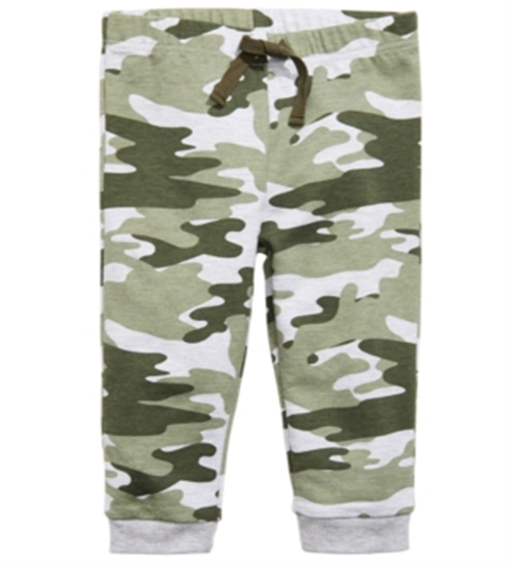 Calça jogger camuflada infantil First Impressions para meninos, cinza, tamanho 18 meses