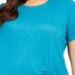 Blusa Plus Size Pregueada Feminina INC International Concepts Verde Tamanho 0X