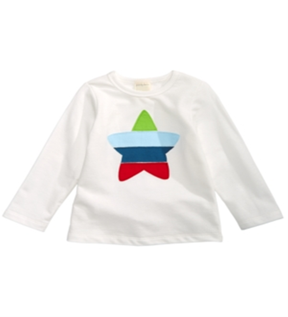 Camiseta infantil Bold Star para meninos First Impressions, branca, tamanho 2T
