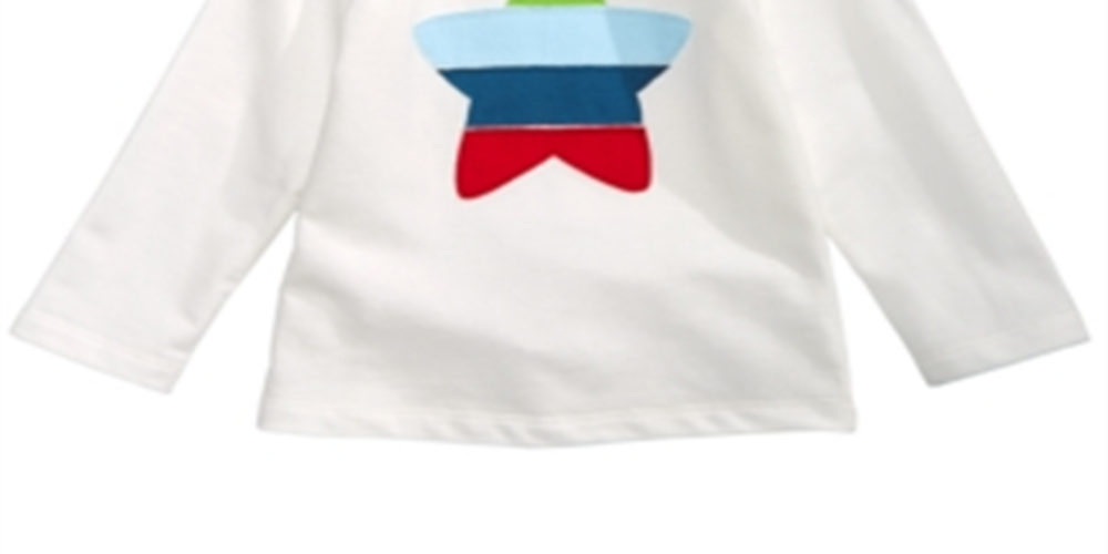 Camiseta infantil Bold Star para meninos First Impressions, branca, tamanho 2T