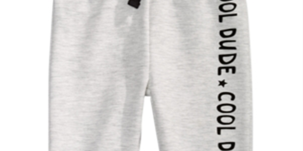Calça jogger Cool Dude para meninos First Impressions, cinza, tamanho 24 MOS