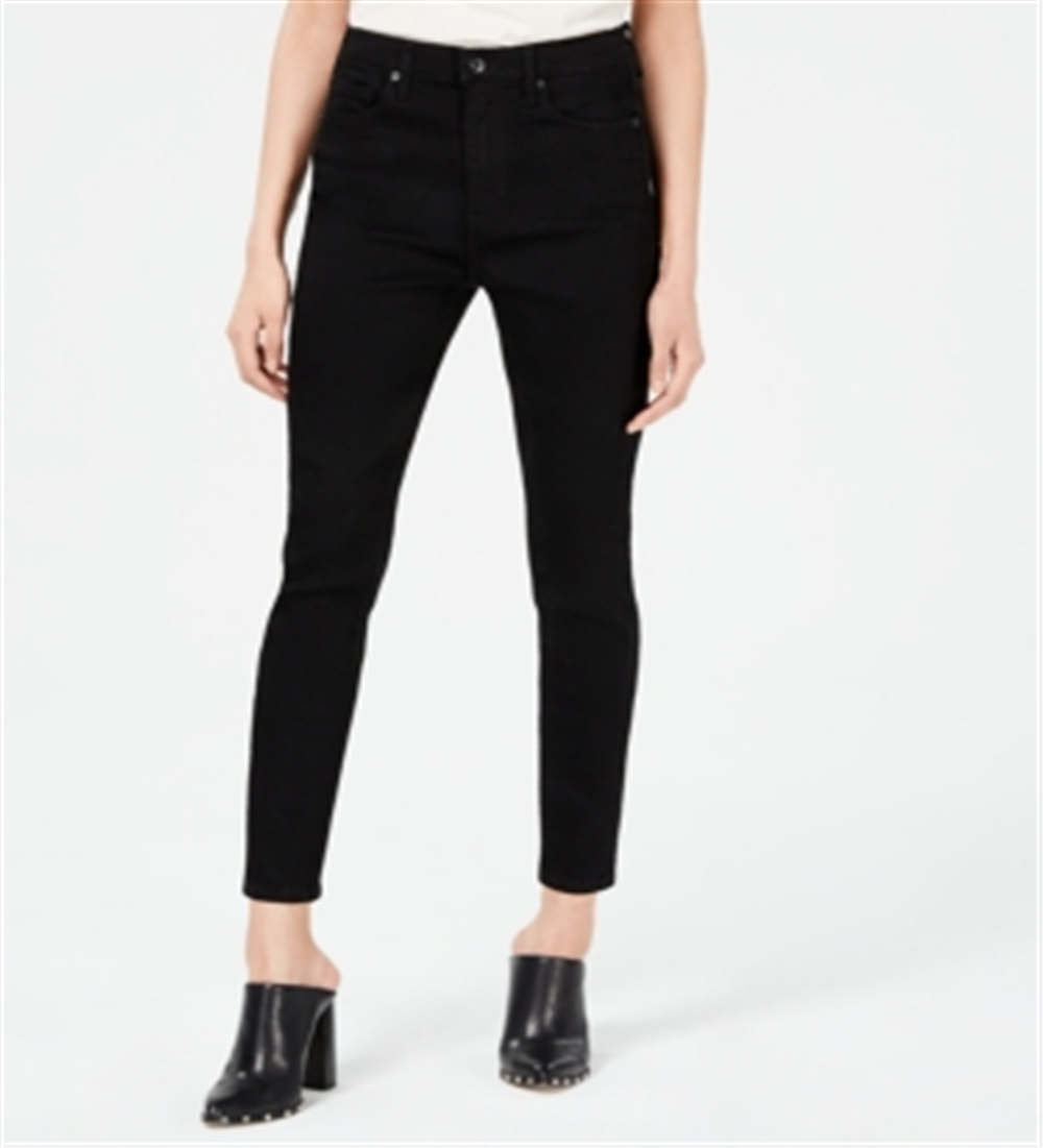 Calça jeans skinny push up de cintura alta Kendall + Kylie feminina, azul, tamanho 27