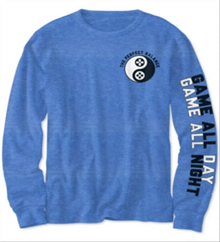Camiseta Jem Big Boy's Perfect Balance Azul Tamanho Médio