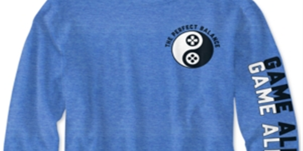 Camiseta Jem Big Boy's Perfect Balance Azul Tamanho Médio