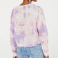 Camisa de manga comprida tie-dye Say What? Junior, rosa, tamanho G
