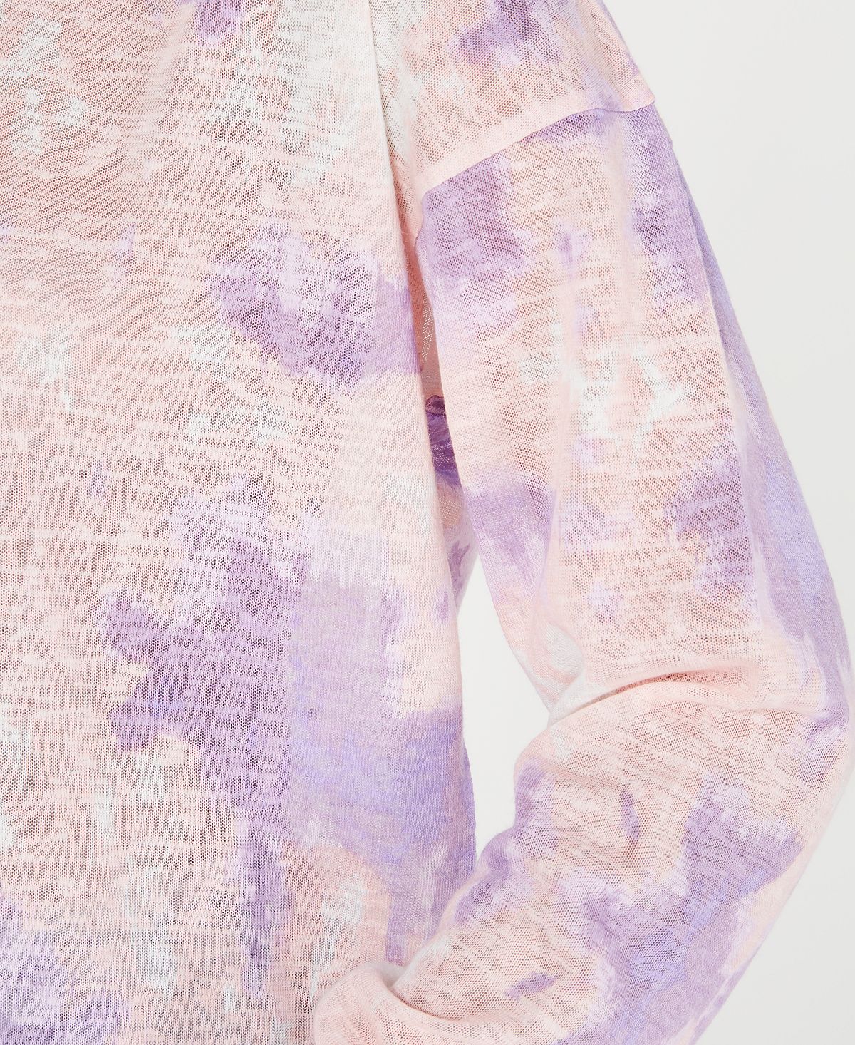 Camisa de manga comprida tie-dye Say What? Junior, rosa, tamanho G