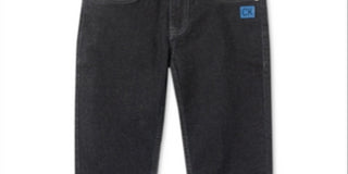 Calça jeans Calvin Klein Boy's Hampton Rinse Logo Cuff Straight Leg Azul Tamanho 16