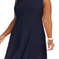 Vestido plissado e evasê feminino Jessica Howard, tamanho 24W, azul