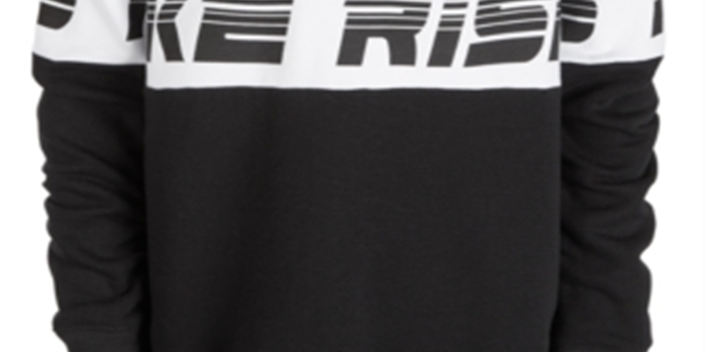 Moletom Ideology Big Boy's Colorblocked Preto Tamanho X-Grande