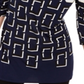 Túnica estampada feminina Alfani azul tamanho pequeno pequeno