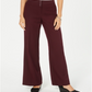 Calça feminina elástica de perna larga estilo &amp; co, vermelha, tamanho 6
