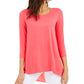 Top Alfani Feminino com Costas Trançadas Rosa Tamanho XL