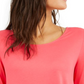 Top Alfani Feminino com Costas Trançadas Rosa Tamanho XL