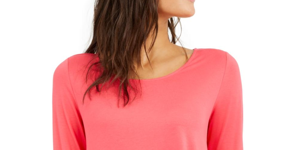 Top Alfani Feminino com Costas Trançadas Rosa Tamanho XL