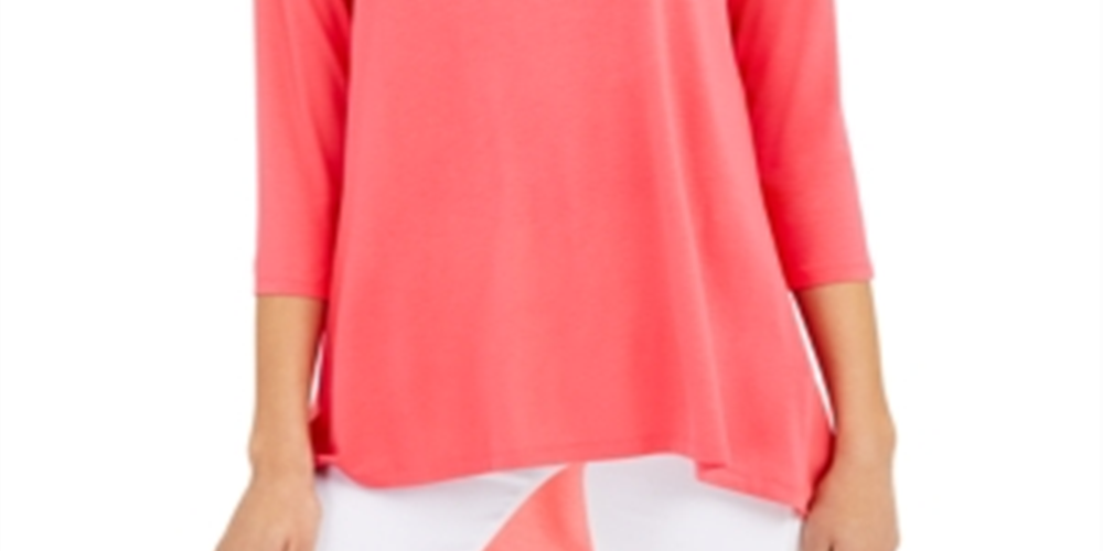 Top Alfani Feminino com Costas Trançadas Rosa Tamanho XL