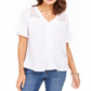 Top de crochê feminino Style &amp; Co, branco, tamanho X-S