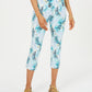 Calça Capri Estampada Feminina Charter Club Azul Tamanho 2 Petite