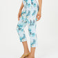 Calça Capri Estampada Feminina Charter Club Azul Tamanho 2 Petite